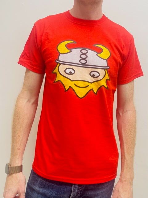 red logo knutti adult tee tshirt t-shirt viking