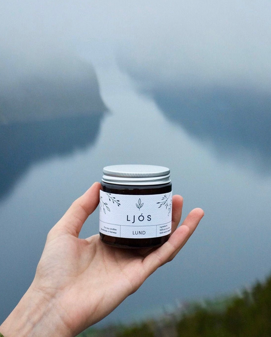 Norwegian Ljós Candle -- Lund (100g) Peppermint, Rosemary and Mandarin