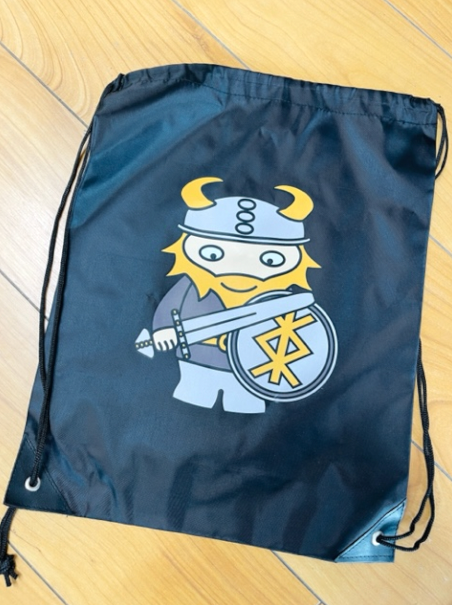 Knutti the Viking Drawstring Bag
