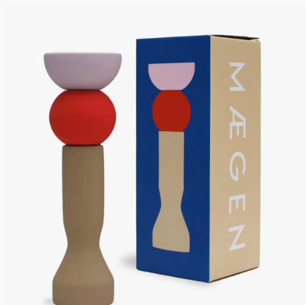 Tomato Tall Candlestick by Maegen
